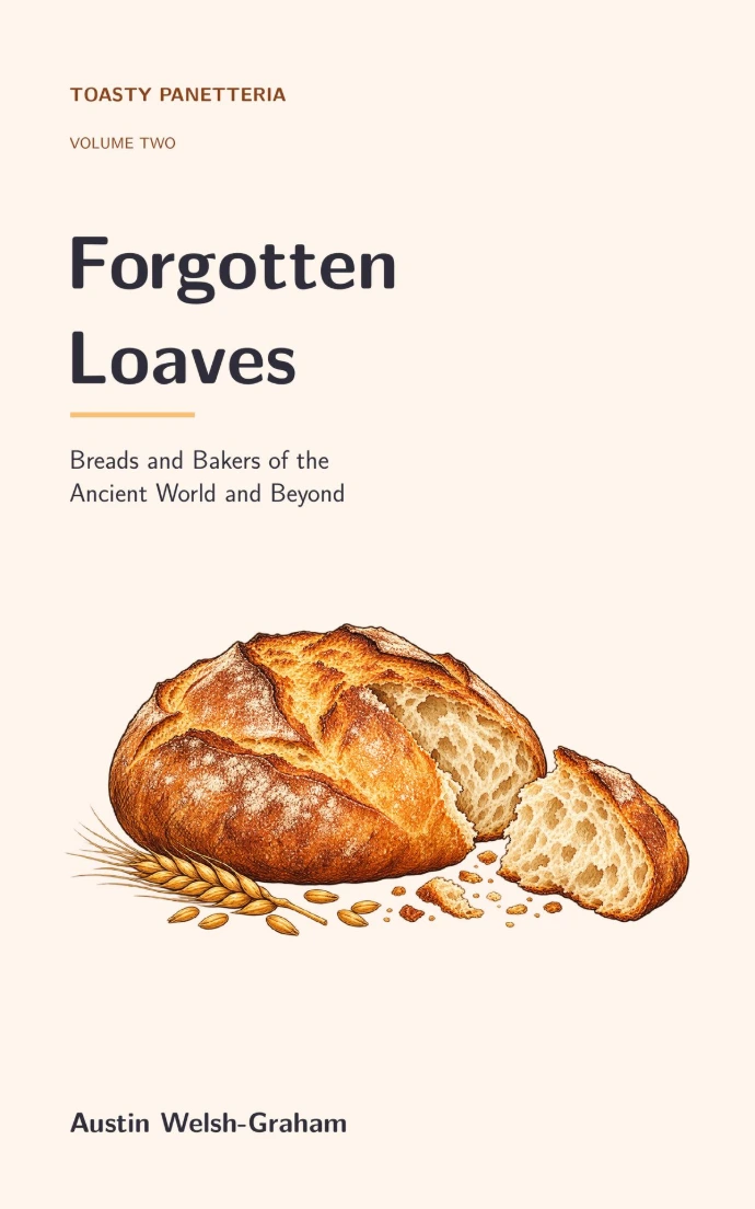 Forgotten Loaves cover: title, author and a golden loaf on a warm cream background.
